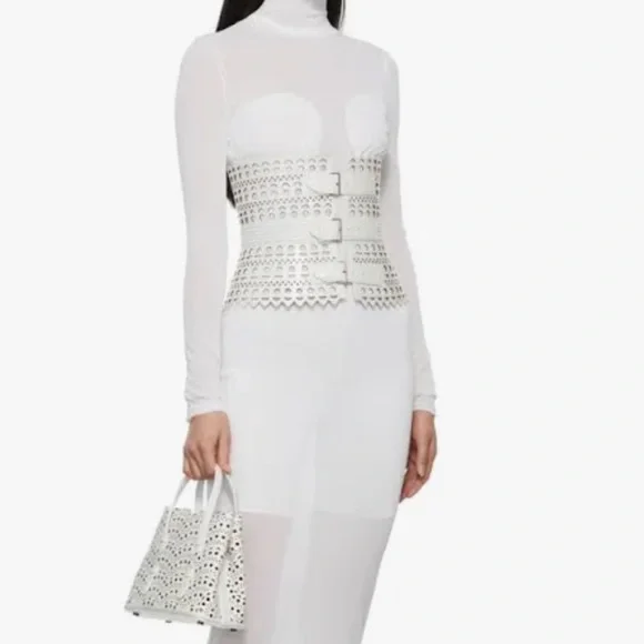 New!!!! Openwork Wide Triple-Buckle Leather Corset Belt Edition 1992